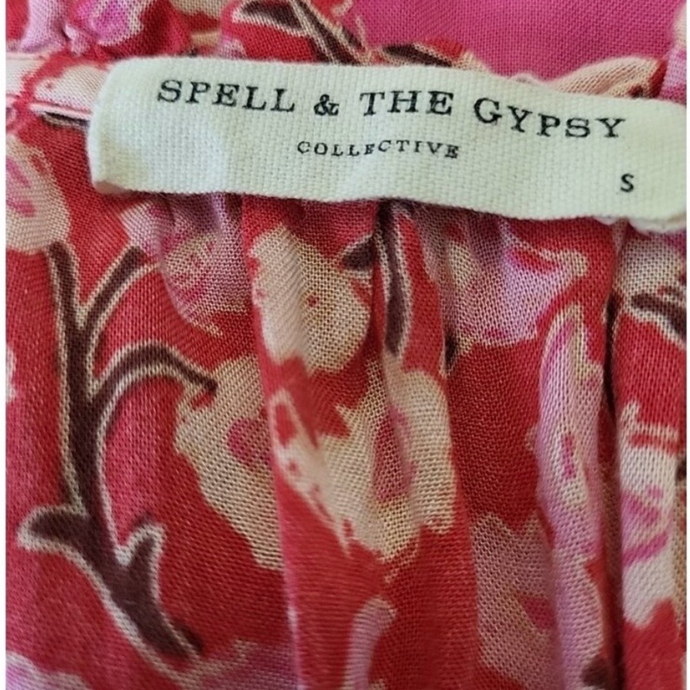 Spell Vibrant Pink Red Maxi Dress - Picture 5 of 5